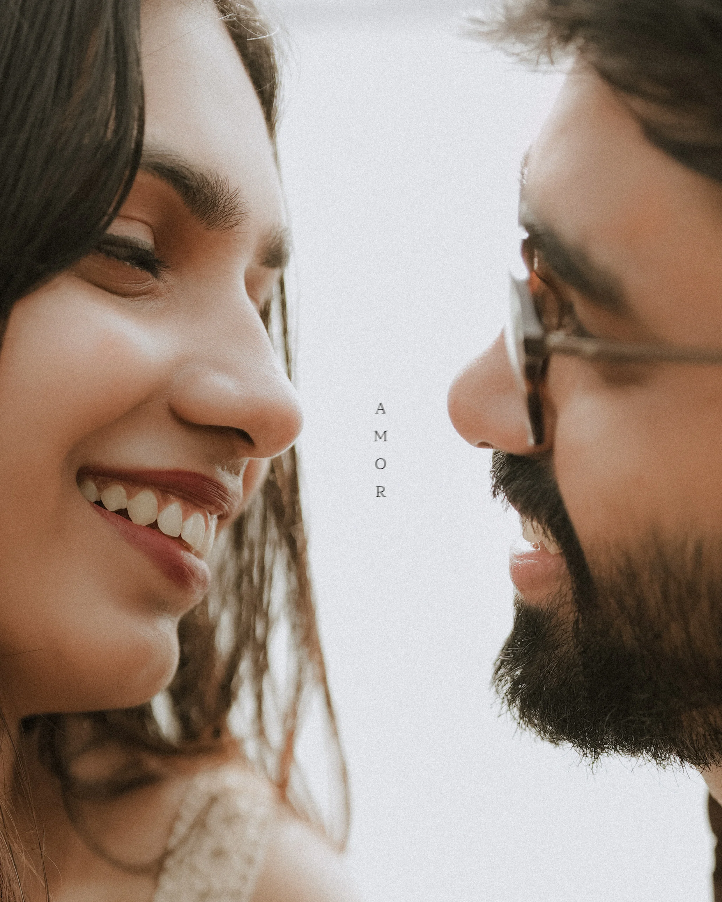 Couple sharing a close, candid moment